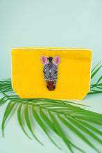 Load image into Gallery viewer, Zebra Velvet Pouch