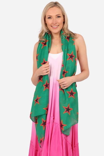 Star Scarf - Green