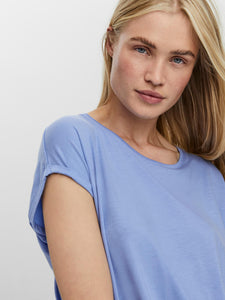Vero Moda Aware T Shirt - Grapemist Blue