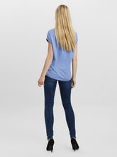 Load image into Gallery viewer, Vero Moda Aware T Shirt - Grapemist Blue