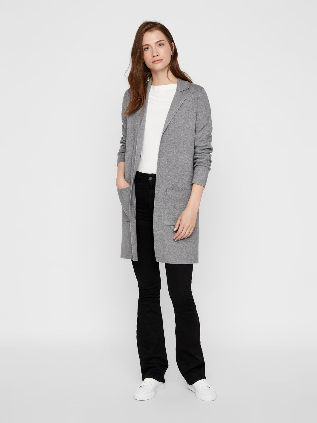 Vero Moda Coatigan - Grey