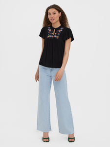 Vero Moda Boho Top - Black