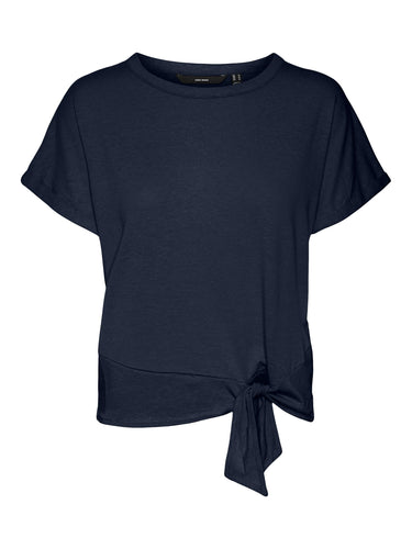 Vero Moda Marijune Knot Top - Navy