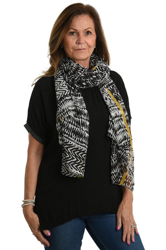 Scarf - Black Zebra