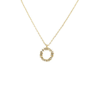 Circle Crystal Necklace