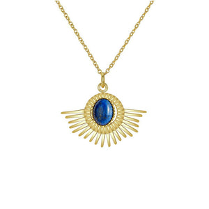 Lapis Lazuli Sunburst Necklace