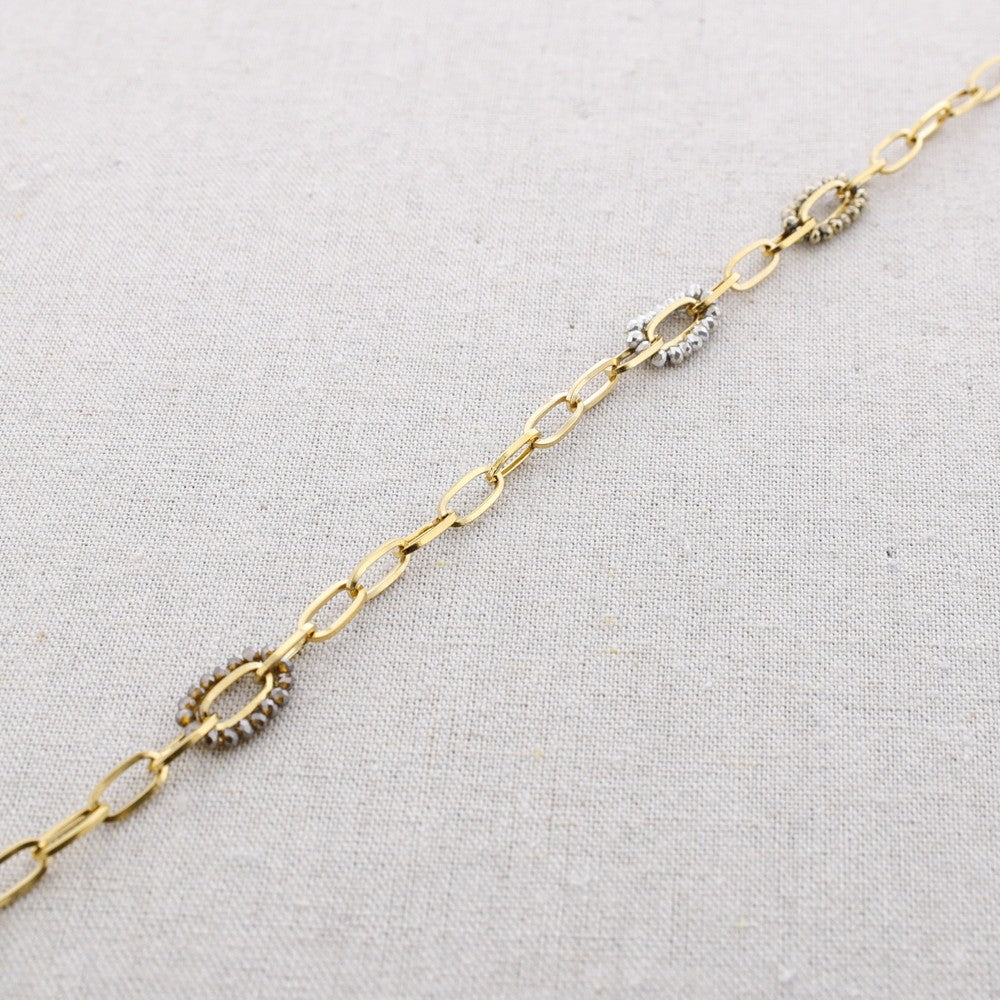 Loop Gem Chain Necklace - Short
