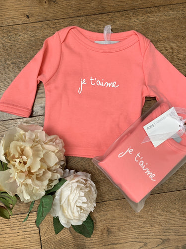 Bob & Blossom 'Je T'aime' Baby Tee