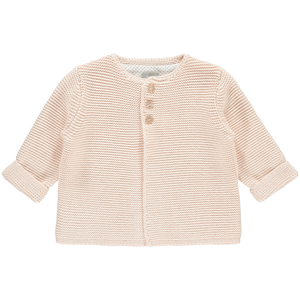 The Little Tailor Soft Pink Cardigan
