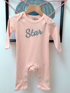 Delphine Fox 'Star' Babygrow - Pink