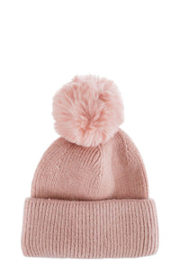 Pom Pom Hat - Soft Pink