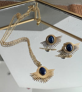 Lapis Lazuli Sunburst Necklace