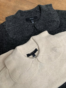 Vero Moda Collar Knit - Black/Charcoal