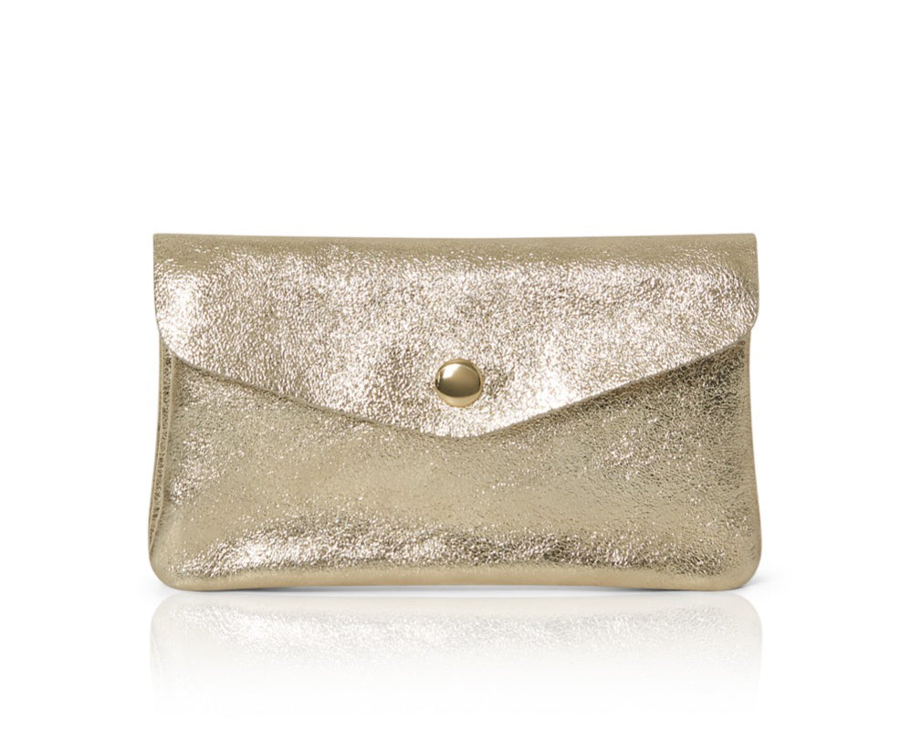 Leather Purse - Gold