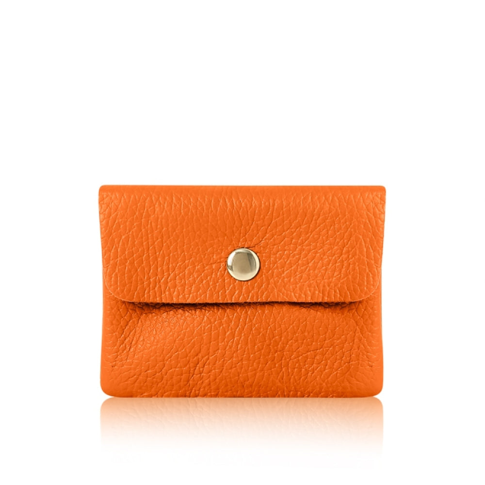 Mini Leather Purse - Orange
