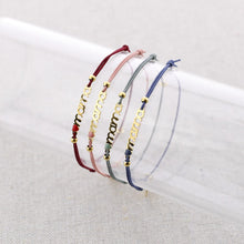 Load image into Gallery viewer, Mama String Bracelet - Blue