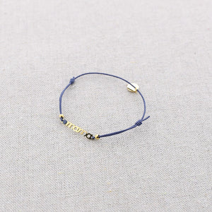 Mama String Bracelet - Blue