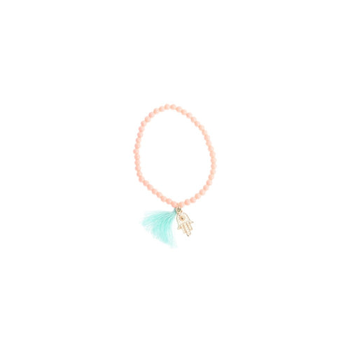 Elastic Tassel Bracelet - Peach